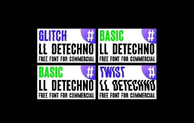 LL Detechno Family font