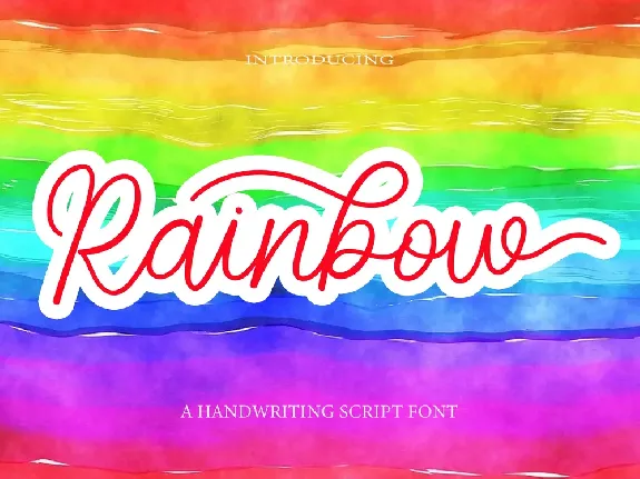 Rainbow Typeface font