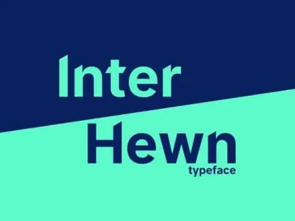 Inter Hewn Sans Serif font