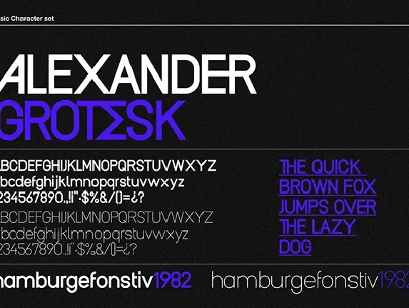 Alexander Grotesk Family font