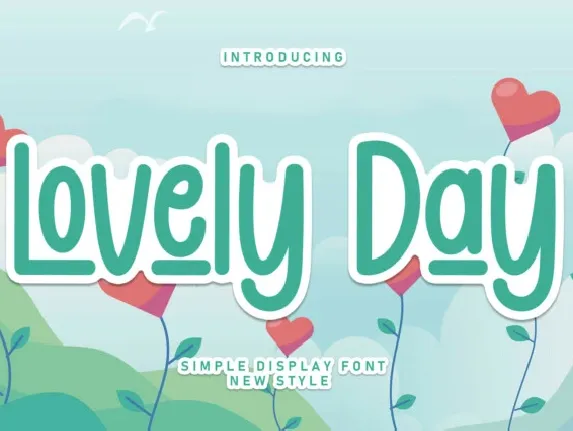 Lovely Day Display font