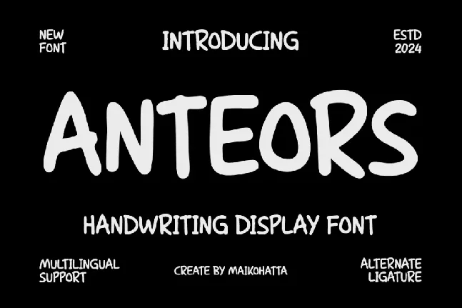 ANTEORS font