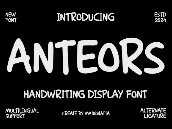 ANTEORS font