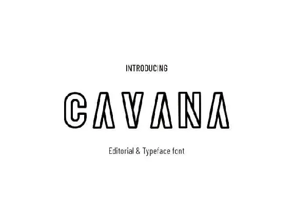 Cavana font