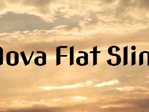 Nova Flat Slim font