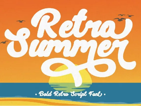 Retro Summer font