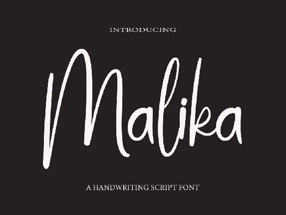 Malika font