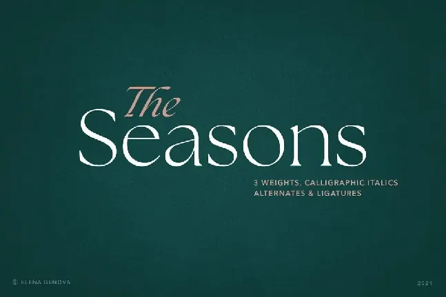 The Seasons font