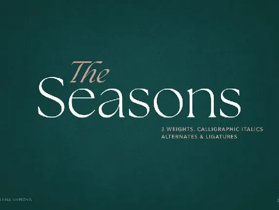 The Seasons font