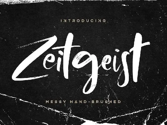 Zeitgeist Brush font