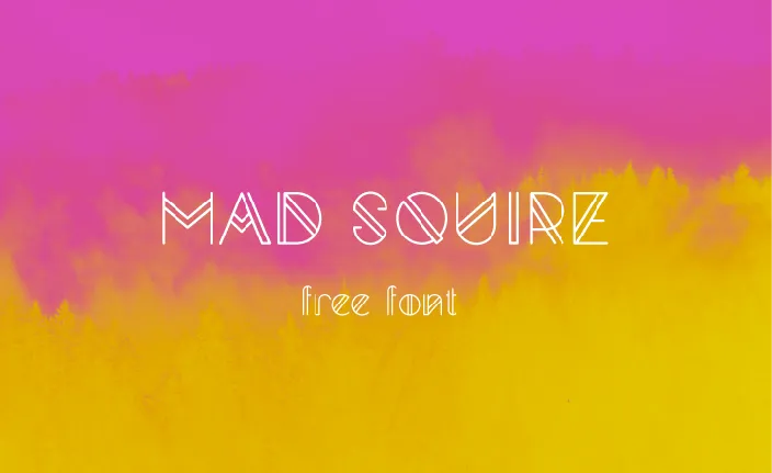 MadSquire Futuristic font