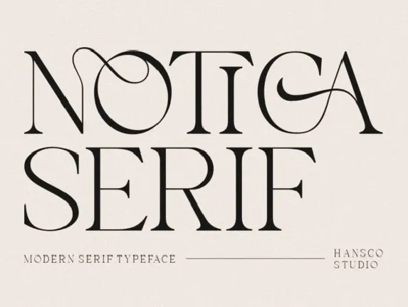 Notica Serif font