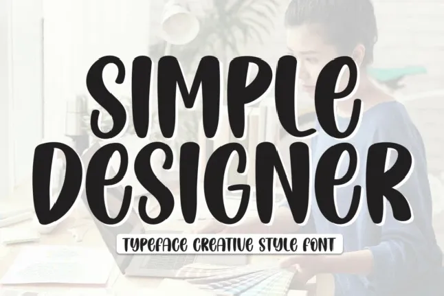 Simple Designer Display font