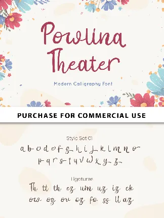 Powlina Theater - Personal Use font