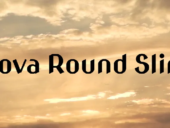 Nova Round Slim font