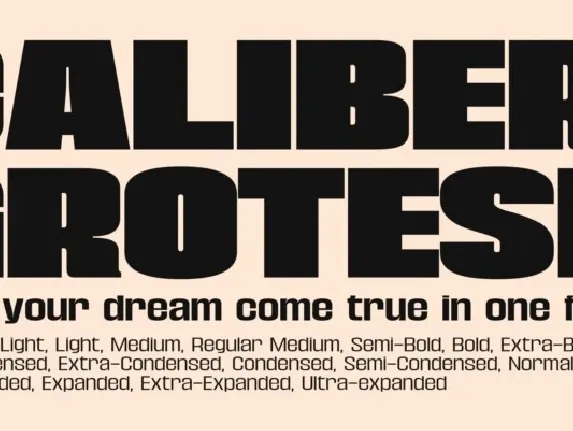 Caliber Grotesk font