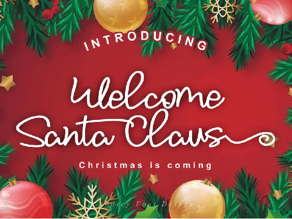 Welcome Santa Claus font