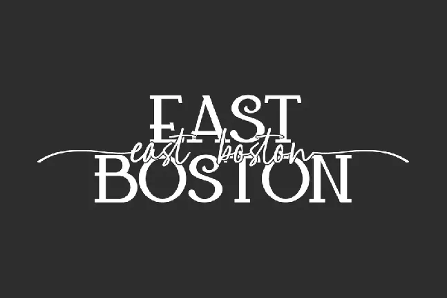 East Boston font