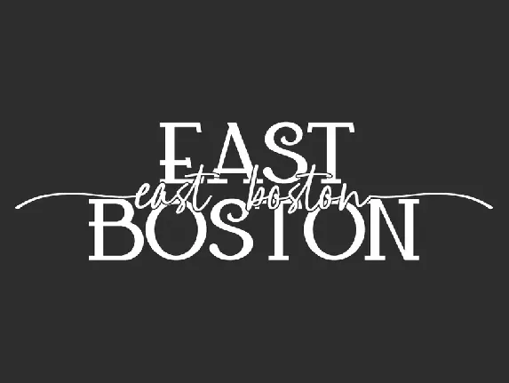 East Boston font