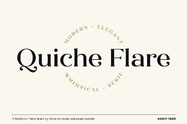 Quiche Flare font