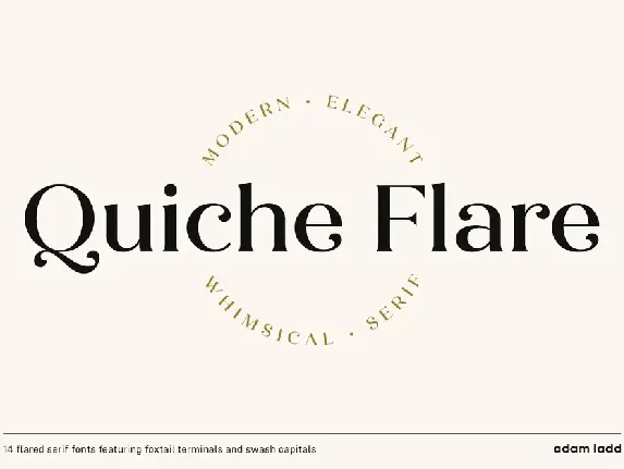 Quiche Flare font