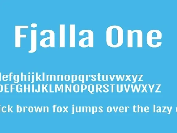 Fjalla One Family font