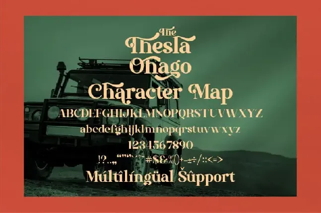 The Thesla Ohago Serif font