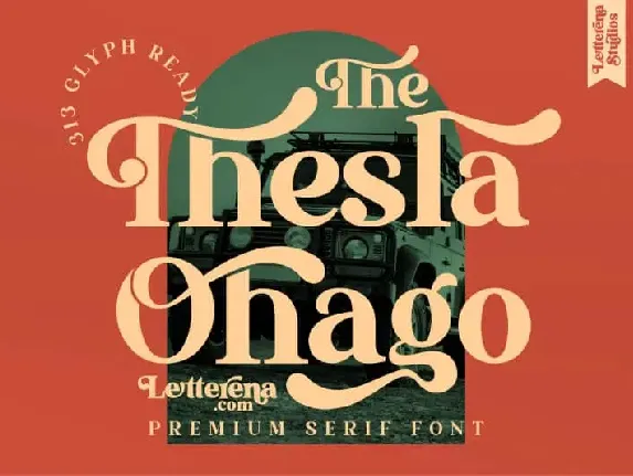 The Thesla Ohago Serif font