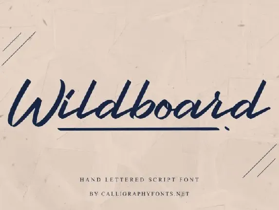 Wildboard Script font