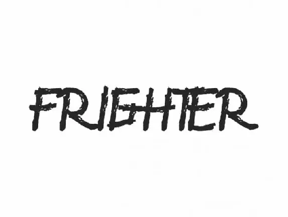 Frighter Unique Display font