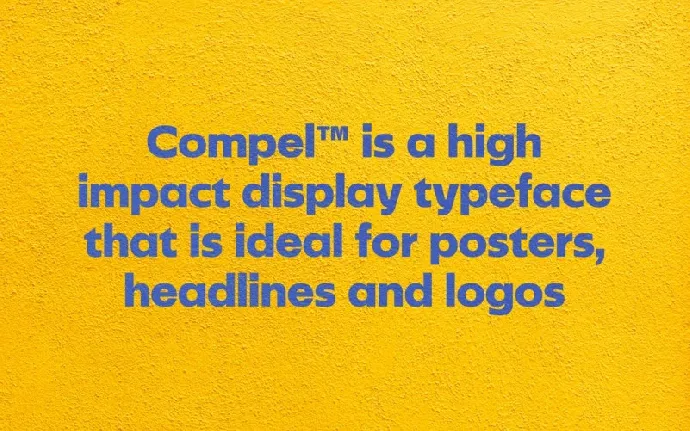 Compel – Geometric font