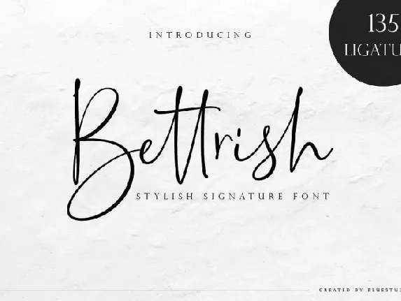 Bettrish Signature font