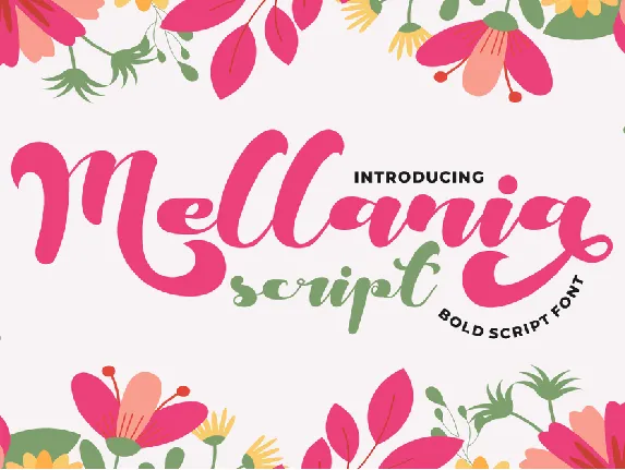 Mellania Script font