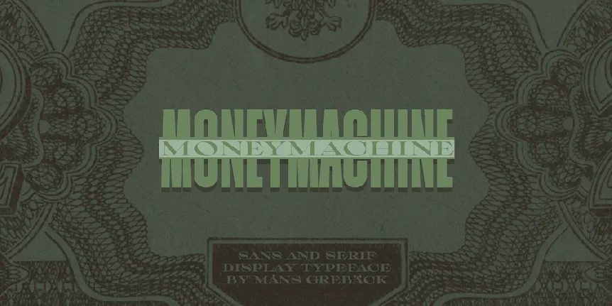 Moneymachine PERSONAL font