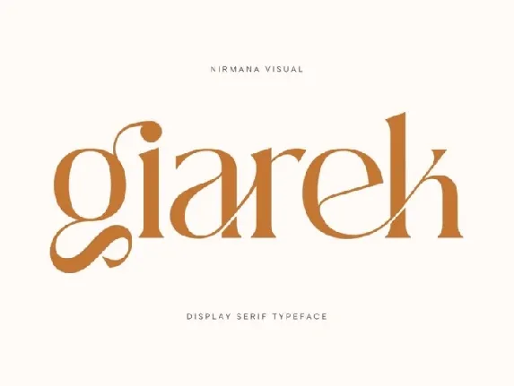 Giarek font