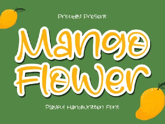 Mango Flower font