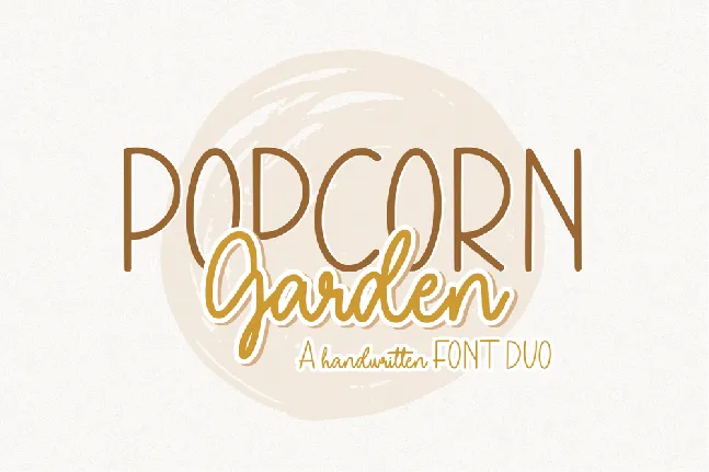 Popcorn Garden font