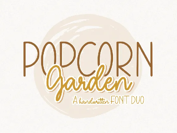 Popcorn Garden font