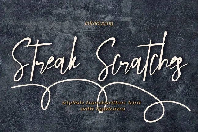 Streak Scratches font