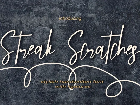 Streak Scratches font