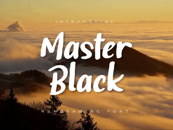 Master Black Script font