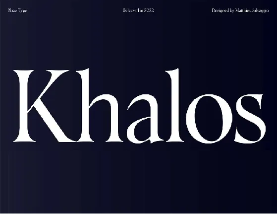 Khalos font