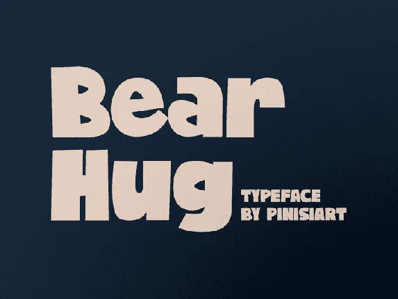 Bear-Hug font