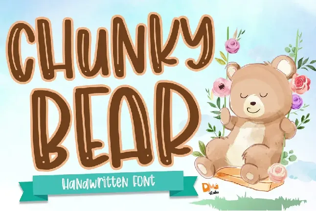 Chunky Bear font