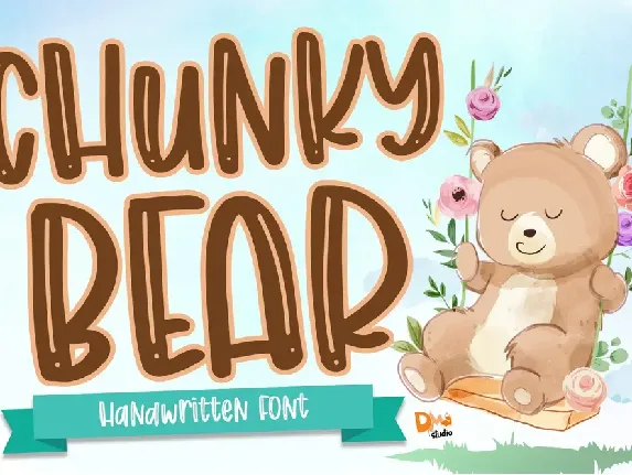 Chunky Bear font