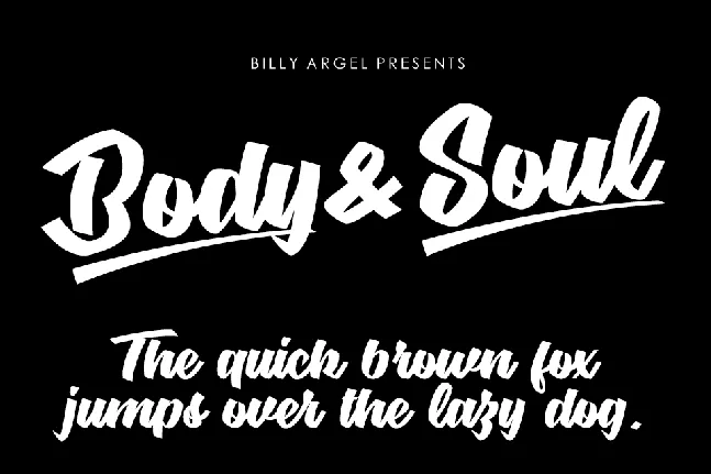 BodySoul personal Use font