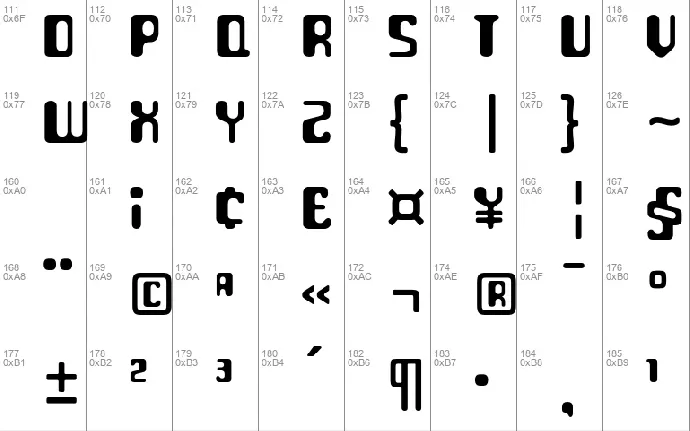 Para Aminobenzoic font