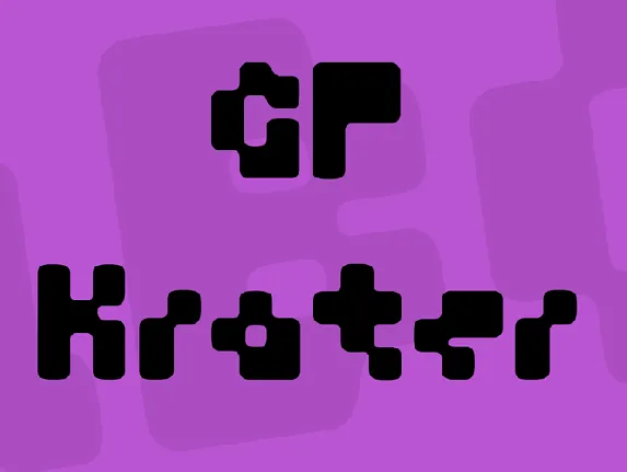 GF Krater font