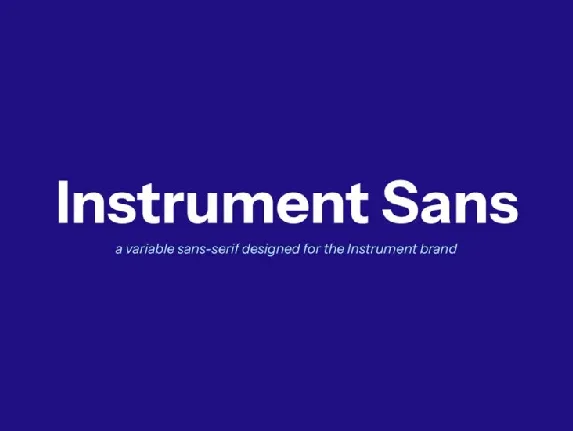 Instrument Sans Family font