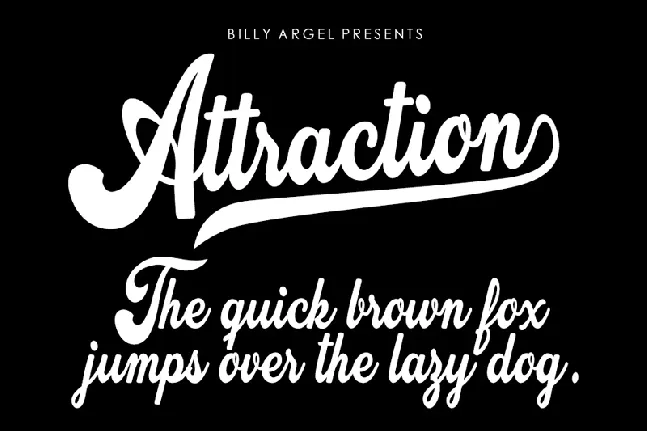 Attraction font